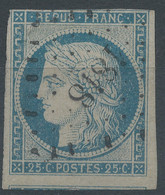 Lot N°59513  N°4f Bleu Clair, Oblit PC 1818 Lyon, Rhone (68), Ni Pli, Ni Clair, Trois Belles Marges Avec Voisin - 1849-1850 Ceres