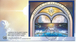 United Nations > New York - FDC 1992 International Space Year - FDC