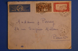 L10  ALGERIE BELLE LETTRE 1938 PAR AVION ALGER POUR PARIS  + AFFRANCH. PLAISANT - Cartas & Documentos