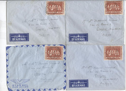 932PR/ Congo Belge 14 Lettres Avion > Belgique - Lettres & Documents