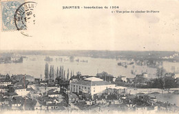 Saintes          17             Inondation  1904.    Vue Prise Du Clocher St Pierre            (voir Scan) - Saintes