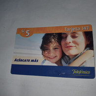 Peru-acercate Mas-prepiad Card-(s/.5)(70)(2040-9307-7997-42)-used Card - Perú