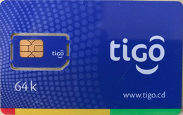 CONGO  -  Carte GSM With Chip  -  Tigo  - 64 K - Kongo