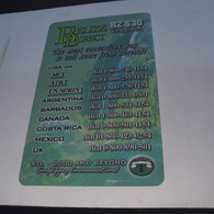 Belize-(BZ-BLT-PRE-008)-(3)-DIRECT-(bz$30)-(501-665-8502)-used Card+1card Prepiad/gift Free - Belize