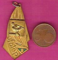 Médaille Sportive UFOLEP Ligue Française De L'enseignement Pour Le Tennis De Table - Athlétisme