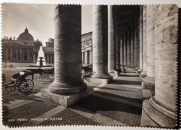 Roma - Piazza S. Pietro - Carrozze, Botticelle, Cavalli - 1950 - San Pietro