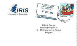Carte Postale IRIS - Coupon Réponse Envoyé Du Danemark - - Cartas & Documentos