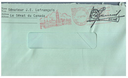 (JJ 23) Canada - Posted In 1976 - Signed By Senator J.E Lefrançois - Covers & Documents