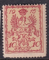 POLAND 1915 Warsaw Local Fi 2 Mint Hinged - Variétés & Curiosités