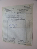 Purchase Order From SCHOEMANN & MAYER Inc Union Square NEW YORK U.S.A. ( Paris / France ) 1947 ( See Photo Scan ) ! - Etats-Unis