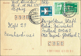 Germany GDR 1980 - Mi 2484v - YT 2146 ( Palace Of The Republic, Berlin ) Stamped Stationery - Sobres - Nuevos
