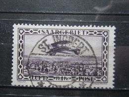 VEND BEAU TIMBRE DE POSTE AERIENNE DE SARRE N° 2 , OBLITERATION " ST-INGBERT " !!! - Airmail