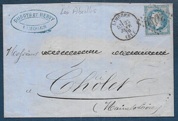 TB  N° 29Bc  ( Variété " Aux Abeilles " )  Sur  Lettre De Limoges  Pour Cholet - 1849-1876: Klassik