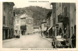 Labégude * Rue Et Quartier Du Pont * Source St Laurent * Automobile Voiture Ancienne - Other & Unclassified