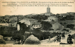 Villeneuve De Berg * Route Et Entrée De La Ville Du Côté De St Andéol De Berg - Autres & Non Classés