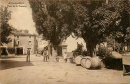 Alboussière * La Place De La Fontaine * Hôtel * Tonneaux - Other & Unclassified