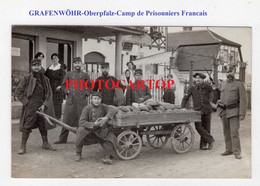 GRAFENWÖHR-Kriegsgefangenenlager-Camp De Prisonniers Francais-Ration De PAIN-CARTE PHOTO All.-Guerre 14-18-1 WK-Militari - Grafenwoehr
