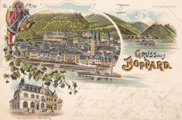 BOPPARD - RHEINLAND-PFALZ - DEUTSCHLAND - LITHO ANSICHTKARTE 1897... - Boppard