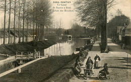 Pontivy * 1907 * Le Canal De Nantes à Brest , L'écluse Des Récollets * Laveuses ? Coiffe Coiffes - Pontivy