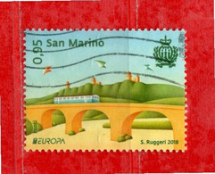 S.Marino ° 2018 -  EUROPA - PONTI. Unif. 2584.  Usato - Used Stamps