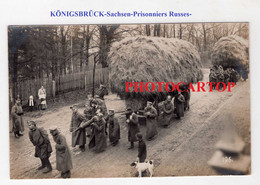 KÖNIGSBRÜCK-Kriegsgefangenenlager-Prisonniers RUSSES-Travail Force-CARTE PHOTO Allemande-Guerre 14-18-1 WK-Militaria- - Koenigsbrueck