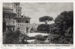 Roma - Villa Medici - Giardino E Portico Del Palazzo Dell'Accademia Di Francia - Formato Piccolo - Multi-vues, Vues Panoramiques