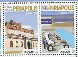 URUGUAY, 2020 ,MNH, TOURISM, PIRIÁPOLIS, ARCHITECTURE, 2v - Autres & Non Classés