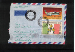 Brasil 1970 Football Interesting Airmail Letter - Otros & Sin Clasificación