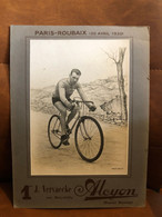 Paris Roubaix 1930 * Coureur Cycliste Julien VERVAECKE * Bicyclette Alcyon * Cyclisme Vélo * Grande Photo Ancienne - Cyclisme