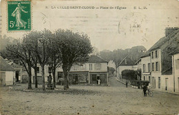La Celle St Cloud * La Place De L'église * Boucherie POMMARAT * épicerie BEAUGELET - La Celle Saint Cloud