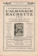 PUBLICITE / L ALMANACH HACHETTE 1914 / - Pubblicitari