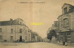 44 Carquefou, La Rue Du Bourg, Affranchie 1923 - Carquefou