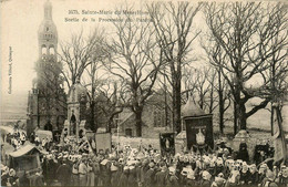 Plomodiern * Ste Marie Du Ménez Hom * Sortie De La Procession Du Pardon * Fête Religieuse Défilé * Coiffe - Plomodiern