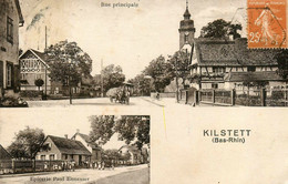 Kilstett * Souvenir Du Village Gruss 2 Vues * Epicerie Paul ENNESSER & Rue Principale - Other & Unclassified