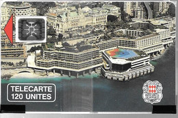 CARTE-PUBLIC-MONACO-120U-MF5B-SC5 An-PALAIS CONGRES-V°5Pe14876-NSB-TBE-LUXE RARE - Mónaco