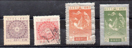 Japón Serie N ºYvert 186/89 */o - Unused Stamps