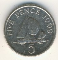 GUERNSEY 1999: 5 Pence, KM 97 - Guernesey