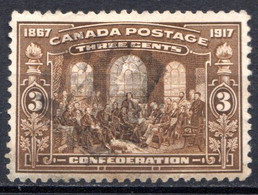 CANADA - (Dominion - Colonie Britannique) - 1917 - N° 107 - 3 C. Brun - (50è Anniversaire De La Confédéraztion) - Andere & Zonder Classificatie