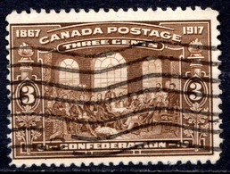 CANADA - (Dominion - Colonie Britannique) - 1917 - N° 107 - 3 C. Brun - (50è Anniversaire De La Confédéraztion) - Sonstige & Ohne Zuordnung