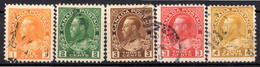 CANADA - (Dominion - Colonie Britannique) - 1918-25 - N° 108 à 116 - (Lot De 9 Valeurs Différentes) - (George V) - Otros & Sin Clasificación