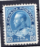 CANADA - (Dominion - Colonie Britannique) - 1918-25 - N° 116 - 10 C. Bleu - (George V) - Other & Unclassified