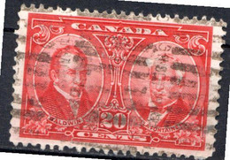 CANADA - (Dominion - Colonie Britannique) - 1927 - N° 128 - 20 C. Carmin - (R. Baldwin Et L.H. Lafontaine) - Other & Unclassified