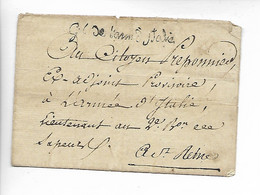Marque D'armée Griffe Noire Gl De L'armée D'italie Pour Le Camp De Elne (sans Date Ni Texte) ........    - G - Army Postmarks (before 1900)