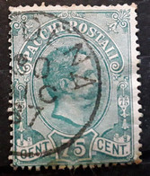 ITALIA 1884, Pacchi Postali / Colis Postaux Yvert No 4, 75 C Vert Obl MODENA 30 Dic 1887 , TB - Postal Parcels