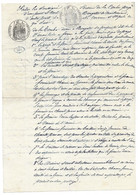 1876 DOMAINE DE LA FENOUILLEDE - ENTRE FREDERIC DE LA COMBE  ET BOUGETTE NOEL DE MONTARNAUD - DOCUMENT PAPIER - Documents Historiques