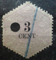 NEDERLAND PAYS BAS NETHERLANDS 1877 RIJKSTELEGRAAF , Telegraphe, Yvert No 2,3 Cent  Lilas, Obl BTB Cote 30 Euros - Telegraphenmarken