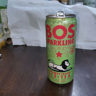 South Africa-BOS-SPARKLING-ice Tea(300ml)-( Metal Can)-used - Milchdeckel - Kaffeerahmdeckel