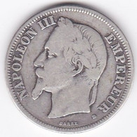 2 Francs 1869 BB Strasbourg, Napoléon III, En Argent - 2 Francs