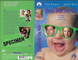 "QUAND BEBE S'EN MELE" -jaquette SPECIMEN Originale CIC VIDEO -a Smile Like Yours - Commedia