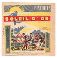 Buvard Biscottes Soleil D'Or Passage Du Rhin (Louis-XIV) 1672 - Format : 16x16 Cm - Biscottes